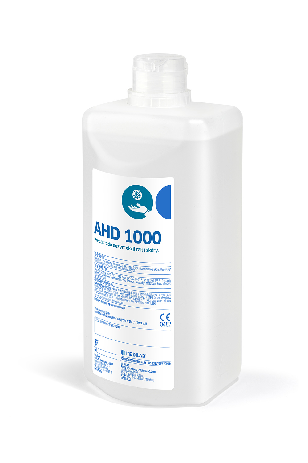 AHD 1000 Dezynfekcja Narzędzi Oraz Skóry - 500ML - obrazek 3