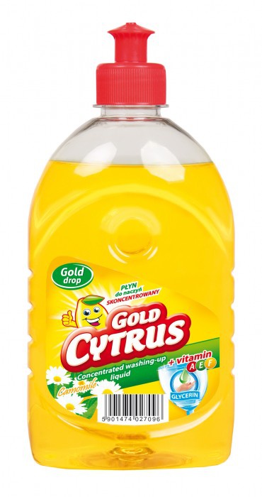 GOLD CYTRUS Płyn Do Mycia Naczyń 500ml - obrazek 2