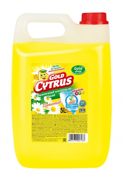GOLD CYTRUS Płyn Do Mycia Naczyń 5L - obrazek 2