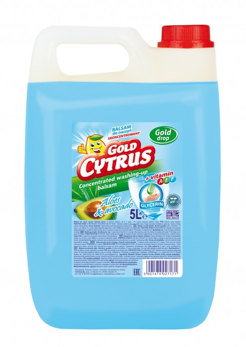GOLD CYTRUS Płyn Do Mycia Naczyń 5L - obrazek 3