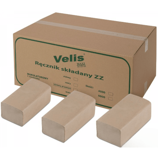 Ręcznik Składany ZZ K. Szary 1W 5000szt. - obrazek 2