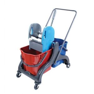 Wózek Serwisowy 2x25L Z Wyciskarką