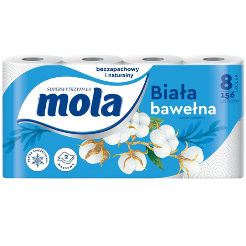 Papier toaletowy MOLA White Bawełniana 2W 56szt.
