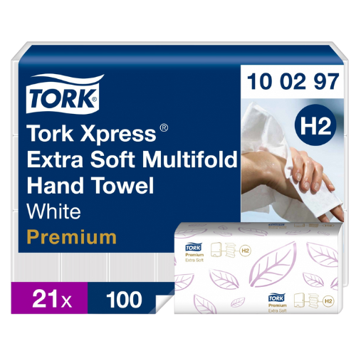 Tork 100297 Xpress H2 – Ręcznik Papierowy Składany 4-panelowy