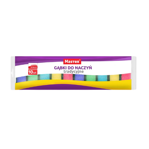 GĄBKI KUCHENNE DO MYCIA NACZYŃ 10szt. MASTER